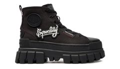 Palladium Revolt Hi Patch Black - Dámske - Tenisky Palladium - Čierne - 99115-008-M - Veľkosť: 38