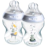 Tommee Tippee Natural Start Anti-Colic пляшечка для годування Slow Flow 0m+ Frog 2x260 мл