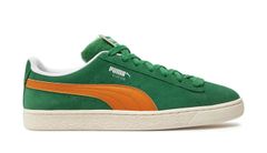 Puma Suede Patch - Pánske - Tenisky Puma - Zelené - 395388-01 - Veľkosť: 42