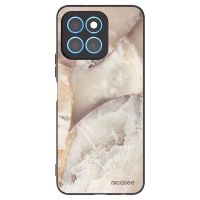 Silikónový čierny obal pre Honor X6 - Cream marble