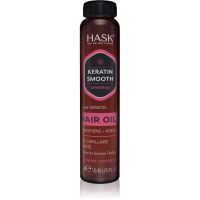 HASK Keratin Protein Smoothing Shine Oil Ulei nutritiv pentru păr pentru netezirea parului 18 ml