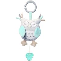 BabyOno Have Fun Musical Toy kontrastna viseča igrača z melodijo Owl Sofia 1 kos