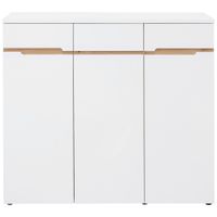 Voleo SKRINKA NA TOPÁNKY, biela, dub artisan, 120/107/38 cm