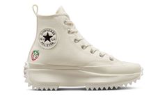 Converse Run Star Hike Platform Embroidered Fruits & Florals