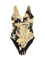 Next Kupaći kostim za oblikovanje  nude / boja devine dlake (camel) / svijetlozelena / crna