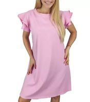 Pri Cotton simple dress with frills