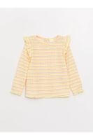 LC Waikiki Crew Neck Long Sleeve Striped Baby Girl T-Shirt