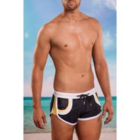 Herren Bademode, Schwarz