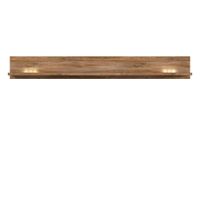 Welnova NÁSTENNÁ POLICA, farba duba, 139/25/27 cm