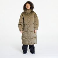 Παλτό Tommy Jeans Long Satin Puffer Green M