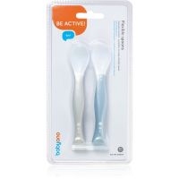 BabyOno Be Active Flexible Spoons κουταλάκι Grey/Blue 2 τμχ
