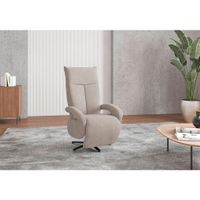 Sit & More RELAXAČNÉ KRESLO, textil, sivobéžová