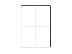 100 ks - Samolepiace biele matné etikety 105x148,5 mm, 4 ks na A4