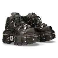 Lederschuhe Unisex - ITALI NEGRO - NEW ROCK - M.TANK006C-S1 38