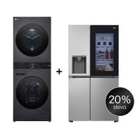 SET - LG WashTower WT1210BBF + Chladnička InstaView™ GSGV80PYLD