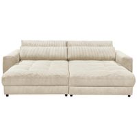 MID.YOU VEĽKÁ POHOVKA, textil, kompozitné drevo, krémová