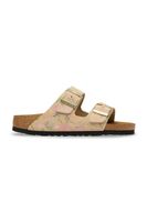 Birkenstock papuci cu toc plat pentru femei, din piele întoarsă Arizona