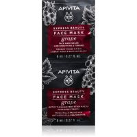 Apivita Express Beauty Grape spevňujúca pleťová maska 2x8 ml
