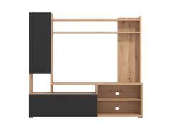 Obývacia stena barty - dub artisan/čierna