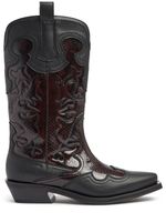 40mm Mid Shaft Embroidered Western Boots