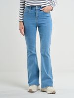 Big Star Woman's Flare Trousers Denim 190062  Denim-158