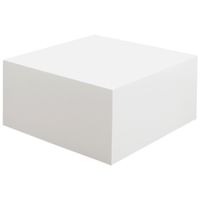 Livetastic KONFERENČNÝ STOLÍK, biela s vysokým leskom, kompozitné drevo, 60/60/30 cm