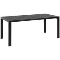 Livetastic JEDÁLENSKÝ STÔL, čierna, tmavosivá, 180/90/75 cm