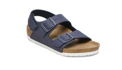 Birkenstock Milano HL Kids Canvas Narrow fit Děti - Sandály Birkenstock - Modrá - 1026960-2.5 - Size: 2.5