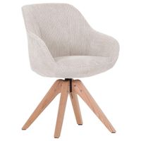 Ambia Home STOLIČKA S PODRÚČKAMI, kord, béžová