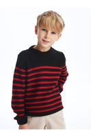 LC Waikiki Lcw Crew Neck Striped Long Sleeve Boy's Knitwear Sweater