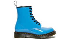 Dr. Martens Vegan 1460 Patent Leather Boots Ženy - Obuv Dr. Martens - Modrá - DM26895416-3 - Size: 3