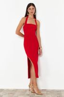 Trendyol Red Fitted Woven Dress