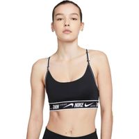 Nike W NK DR INDY LOGO BRA Дамски спортен сутиен, черно, размер