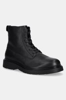 Calvin Klein Kožená obuv Calvin Klein COMBAT ESS LACE UP ZIP BOOT LTH