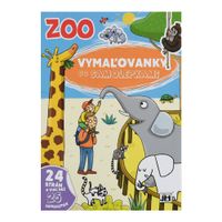 OMAĽOVÁNKY A4 SO SAMOLEPKAMI ZOO