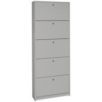 Xora VÝKLOPNÁ SKRINKA NA TOPÁNKY, sivá, 60/168/16 cm