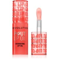 Makeup Revolution Pout Lip olej na pery s hydratačným účinkom odtieň Peach 3 ml