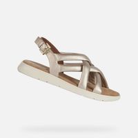 Gold women's sandals Geox Dandra - Women's