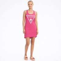 Guess logo tank top dress l
