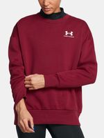 Under Armour UA Icon Fleece OS Crew Majica dugih rukava crvena