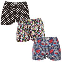 3PACK pánské trenky Styx art klasická guma nadrozměr vícebarevné (3E11860) 5XL