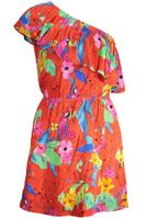 DESIGUAL RED SHORT DRESS FOR WOMEN