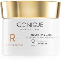 ICONIQUE Professional R+ Keratin repair Nourishing mask obnovitvena maska za suhe in poškodovane lase 100 ml