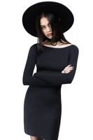 Damenkleid KILLSTAR - Ligeia - schwarz 3XL