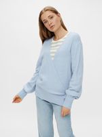 Pieces Pullover Blau