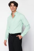 Trendyol Mint Slim Fit Easy Iron Smart Shirt