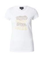 ARMANI EXCHANGE Majica  boja devine dlake (camel) / ecru/prljavo bijela / bijela