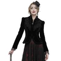 płaszcz damski DEVIL FASHION - VAMPIRE'S DESIRE BLACK 3XL