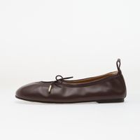 Alohas Rosalind Brown Leather Ballet Flats Coffee Brown 36