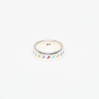 Δαχτυλίδι TwoJeys Enameled Multicolor Starline Ring M Silver 56 mm
